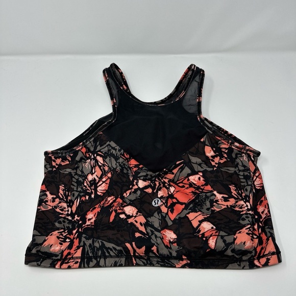 Lululemon Get It Om Sports bra Women's Multicolor Mini Paint‎ Storm Espresso 8 - Picture 3 of 5